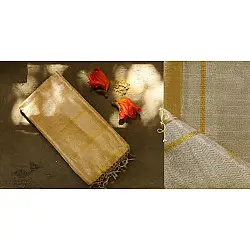 Ojovati | Maheshwari Full Tussar Saree | Heavy Golden Zari | 25