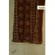 shop chanderi batik block printed dress Brown material