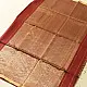 buy Handloom Maheshwari Silk Saree - Half-Half Golden Zari Weaving Saree