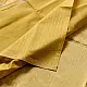 buy Handloom Maheshwari Silk Beige Saree - Half-Half Golden Zari Weaving