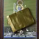 buy Handloom Maheshwari Silk Green Saree - Half-Half Golden Zari Weaving