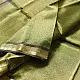 buy Handloom Maheshwari Silk Mehndi Green Saree - Half-Half Golden Zari Weaving 
