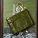 buy Handloom Maheshwari Silk Mehndi Green Saree - Half-Half Golden Zari Weaving 