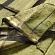 buy Handloom Maheshwari Silk Mehndi Green Saree - Half-Half Golden Zari Weaving 