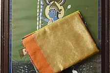 Colors of Devotion | Handloom Maheshwari Silk Golden Saree