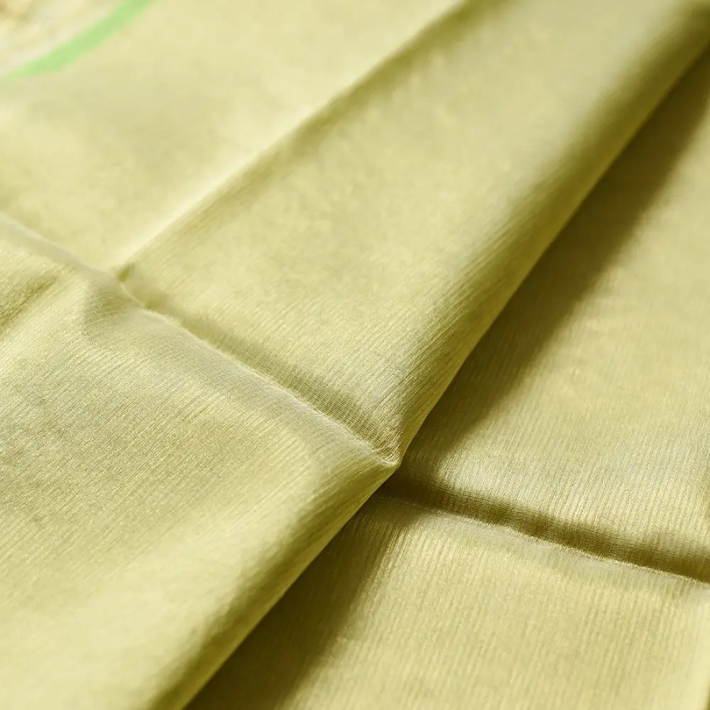 buy Handloom Maheshwari Silk Saree - Half-Half Golden Zari Weaving Saree