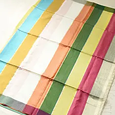 Colors of Devotion | Handloom Maheshwari Silk Saree - Off White