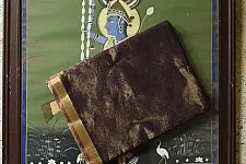 Colors of Devotion | Handloom Maheshwari Silk Purple Saree - Half-Half Golden Zari Weaving