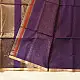 buy Handloom Maheshwari Silk Purple Saree - Half-Half Golden Zari Weaving