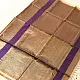 buy Handloom Maheshwari Silk Purple Saree - Half-Half Golden Zari Weaving