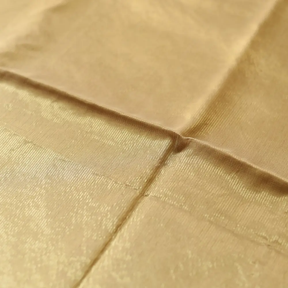 buy Handloom Maheshwari Silk Saree - Half-Half Golden Zari Weaving Saree