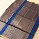 buy Handloom Maheshwari Silk blue Saree - Half-Half Golden Zari Weaving