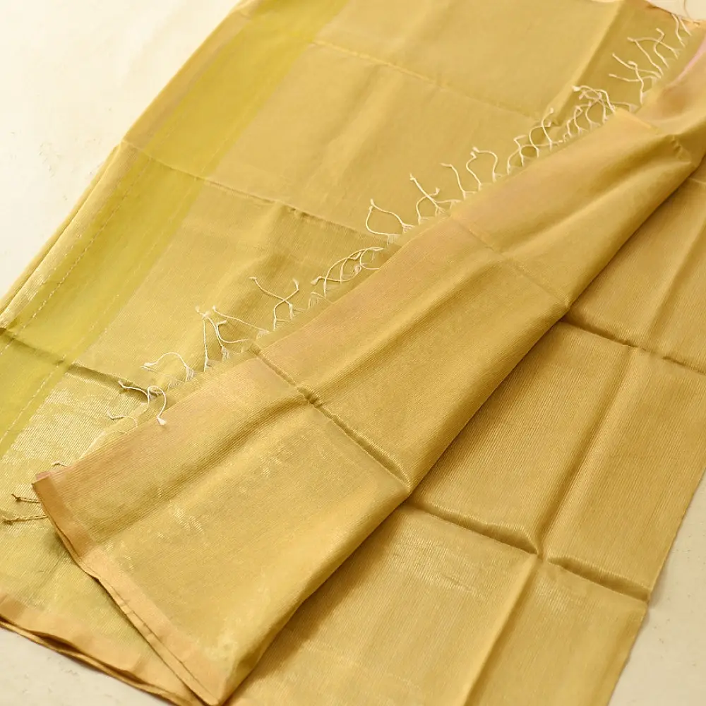 buy Handloom Maheshwari Silk Saree - Zari Weaving