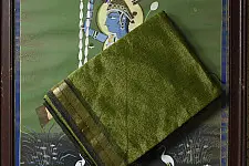 Colors of Devotion | Handloom Maheshwari Silk Saree With Zari Weaving