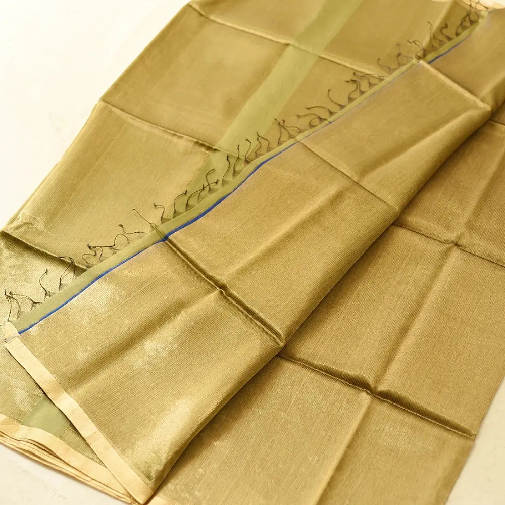 buy Handloom Maheshwari Silk Saree - Zari Weaving