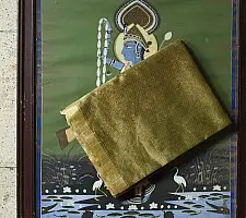 Colors of Devotion | Handloom Maheshwari Silk Light Green Saree - Zari Weaving
