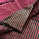 buy Handloom Maheshwari Tissue Zari Magenta Saree With Half & Half Design