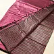 buy Handloom Maheshwari Tissue Zari Magenta Saree With Half & Half Design