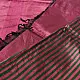 buy Handloom Maheshwari Tissue Zari Magenta Saree With Half & Half Design