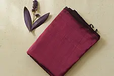 Pavitra . पवित्रा ✦ Handloom Maheshwari Tissue Zari Saree - Magenta