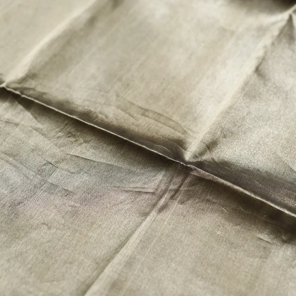 buy Handloom Maheshwari Tissue Zari Saree - Silver & Black