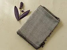 Pavitra . पवित्रा ✦ Handloom Maheshwari Tissue Zari Saree - Silver & Black