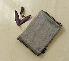 Pavitra . पवित्रा ✦ Handloom Maheshwari Tissue Zari Saree - Silver & Black