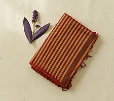 Pavitra . पवित्रा ✦ Handloom Maheshwari Tissue Zari Stripes Saree