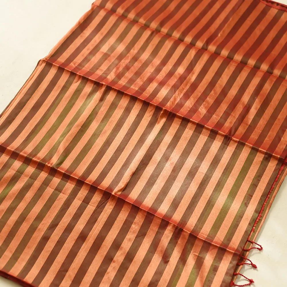 buy Handloom Maheshwari Tissue Zari Stripes Saree