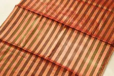 Pavitra . पवित्रा ✦ Handloom Maheshwari Tissue Zari Stripes Saree