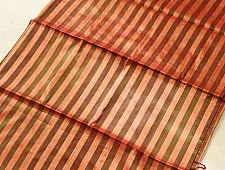 Pavitra . पवित्रा ✦ Handloom Maheshwari Tissue Zari Stripes Saree