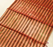 Pavitra . पवित्रा ✦ Handloom Maheshwari Tissue Zari Stripes Saree