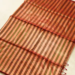 Pavitra . पवित्रा ✦ Handloom Maheshwari Tissue Zari Stripes Saree