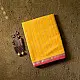 shop Zari Stripes Maheshwari Silk Saree ~ Yellow buy Zari Stripes Maheshwari Silk Saree ~ Yellow