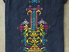 Soof Embroidery | Potli Cotton Purse / Cotton Potli Sling Blue Bag