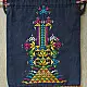 shop Potli Cotton Purse / Cotton Potli Sling blue Bag
