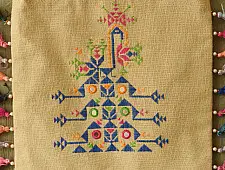Soof Embroidery | Potli Cotton Purse / Handloom Cotton Potli Sling Bag