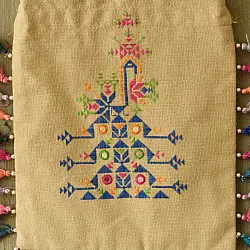 Soof Embroidery | Potli Cotton Purse / Handloom Cotton Potli Sling Bag