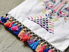 Soof Embroidery | Cotton Potli Sling Bag 