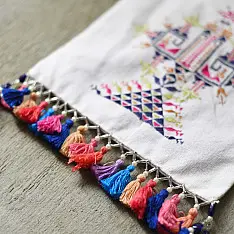 Soof Embroidery | Cotton Potli Sling Bag 