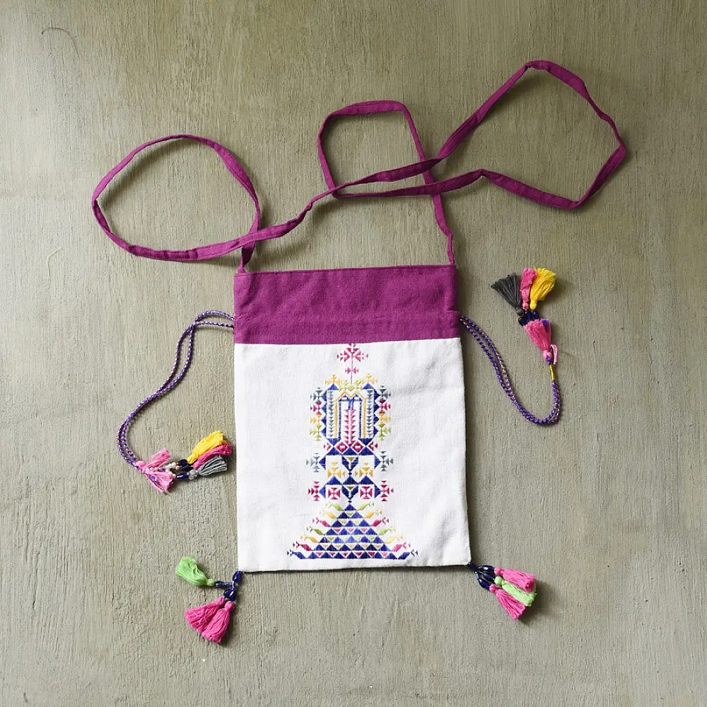 shop Potli Cotton Purse / Cotton Potli Sling Bag