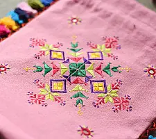 Soof Embroidery | Potli Cotton Purse / Cotton Potli Sling Bag - Pink