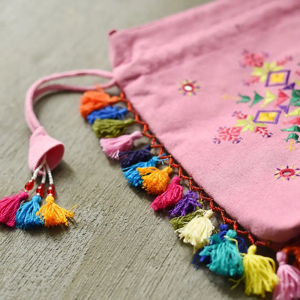 shop Potli Cotton Purse / Cotton Potli Sling Bag