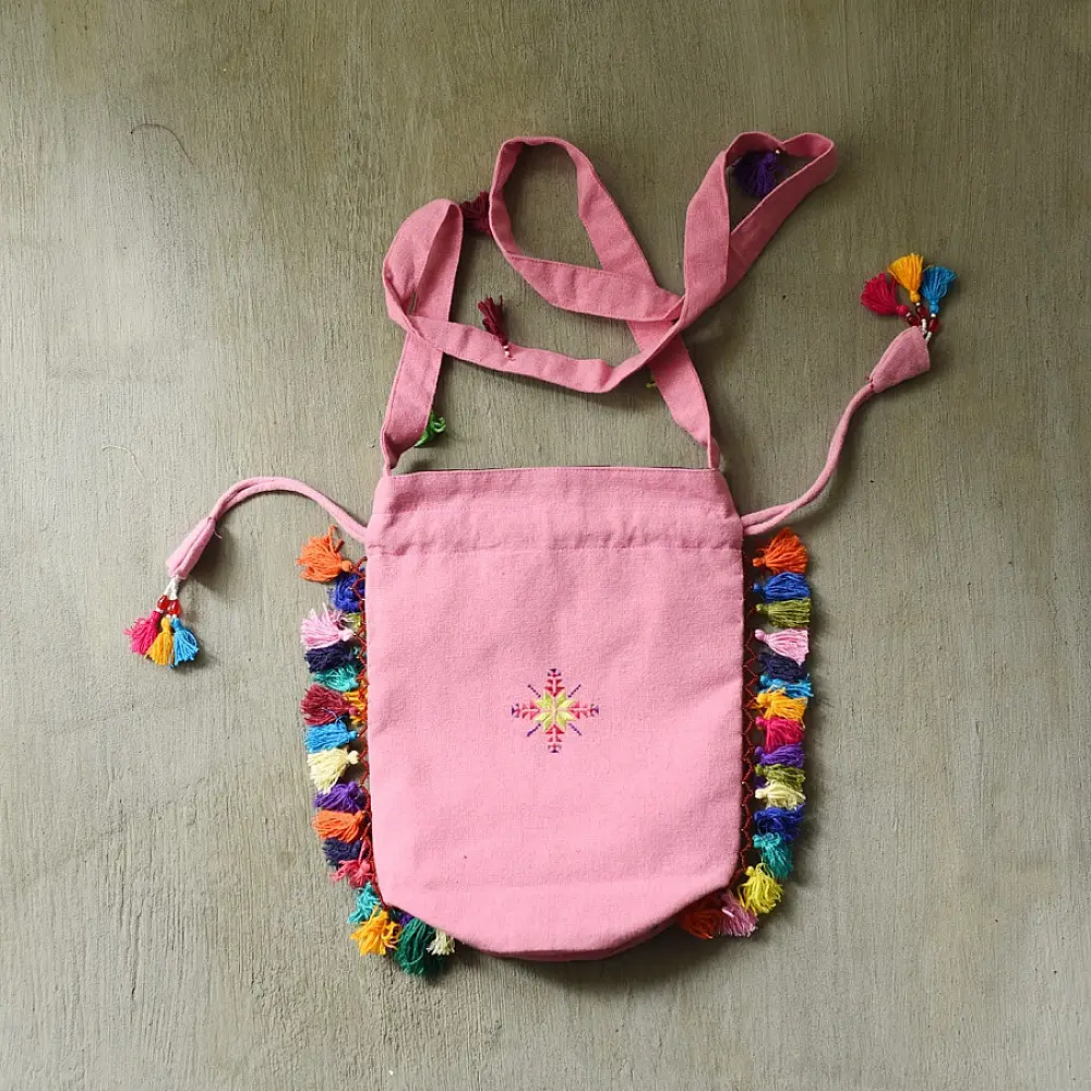 shop Potli Cotton Purse / Cotton Potli Sling Bag