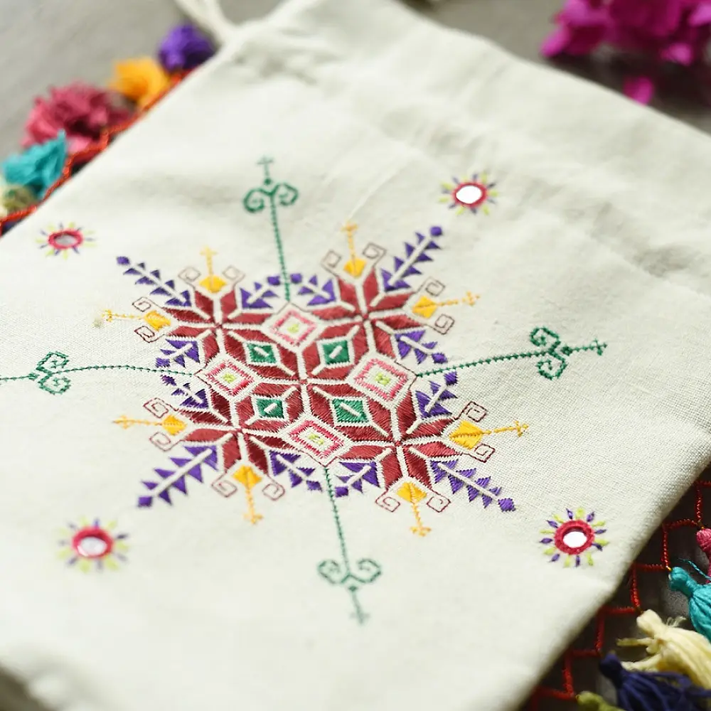 buy Hand Embroidered Potli Purse 