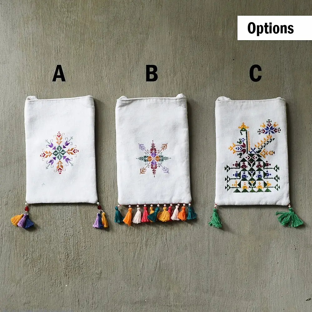 shop Cotton Mobile Side Sling Purse