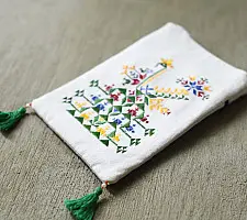 Soof Embroidery | Cotton Mobile Side Sling Purse (Three Options)