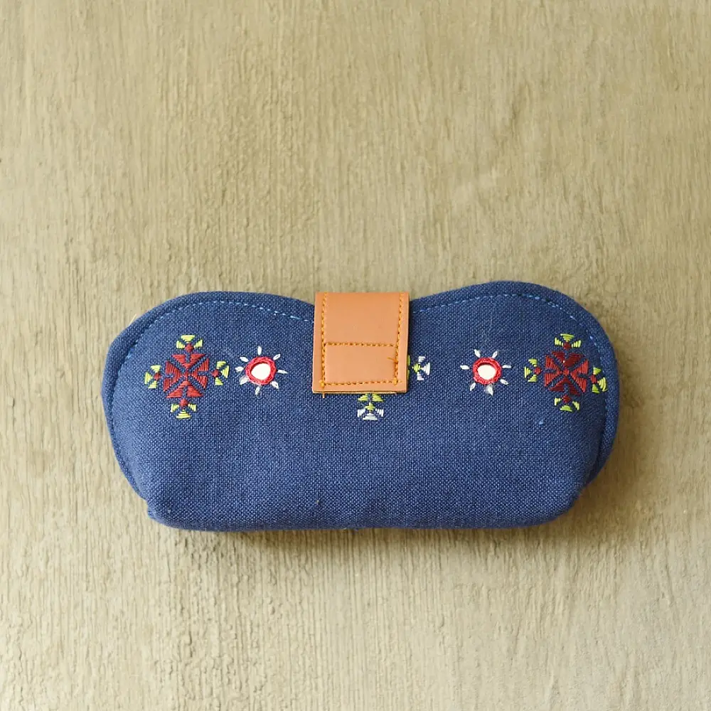 buy Blue Sunglass Case / Cotton Spectacle case
