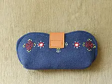 Soof Embroidery | Blue Sunglass Case / Cotton Spectacle case