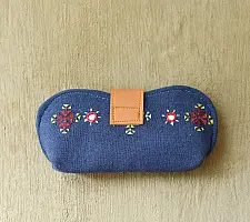 Soof Embroidery | Blue Sunglass Case / Cotton Spectacle case